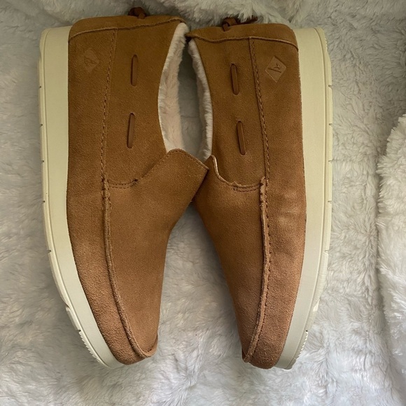 NEW mens suede tan Sperry Moc-Slider size 10.5m - Picture 3 of 5